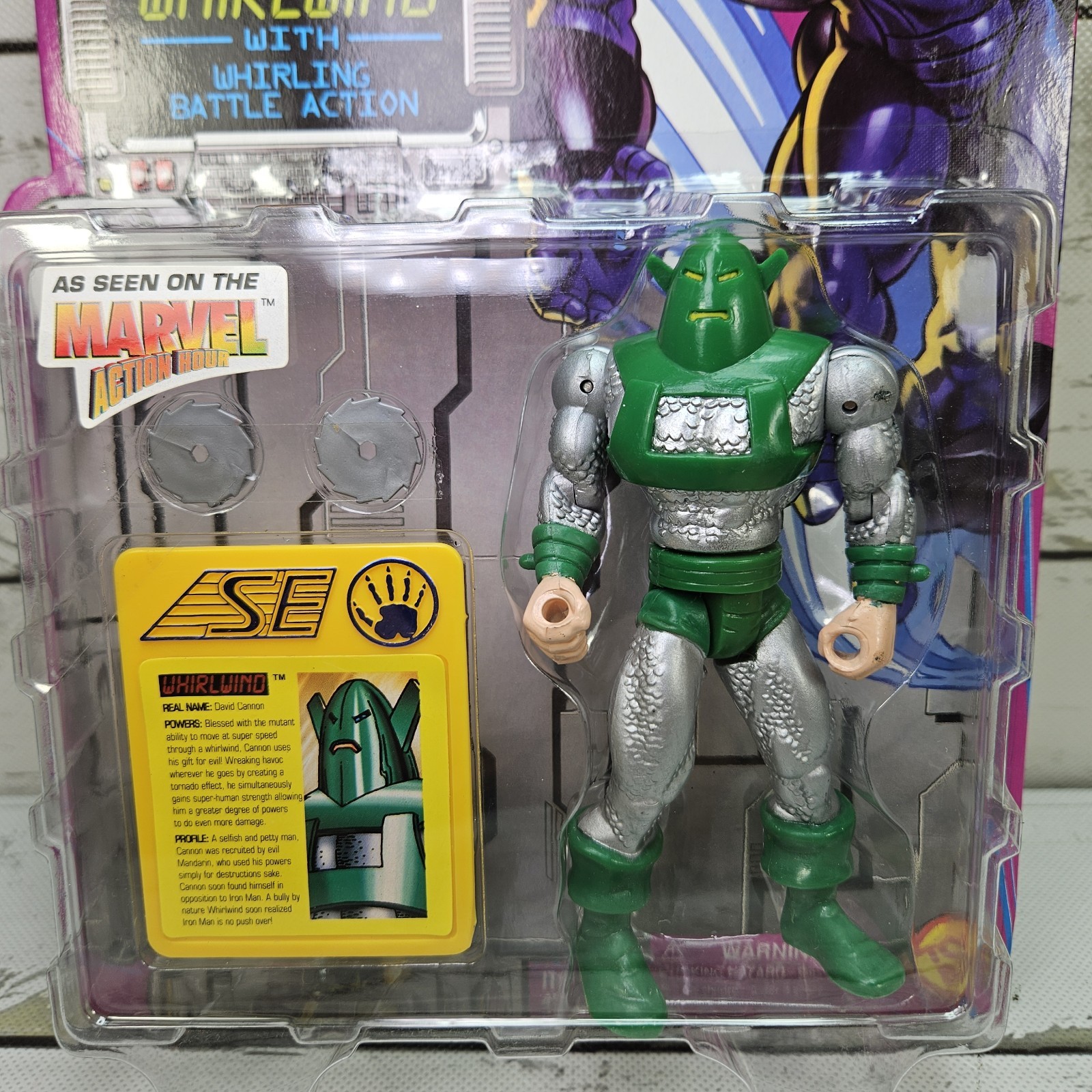 ToyBiz Marvel Iron Man Whirlwind 1995 5&Prime; Vintage Adjustable Action Figure New
