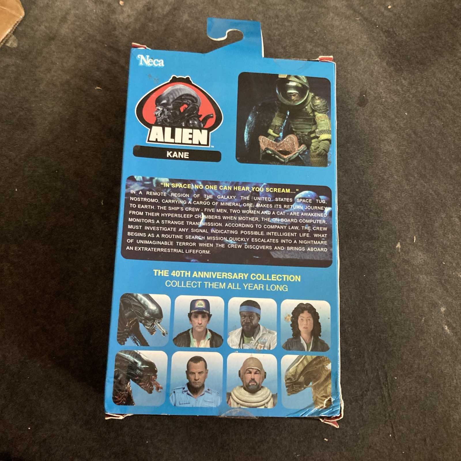NECA Alien Kane & Facehugger 40th Anniversary Figure in Box Some Box Damage