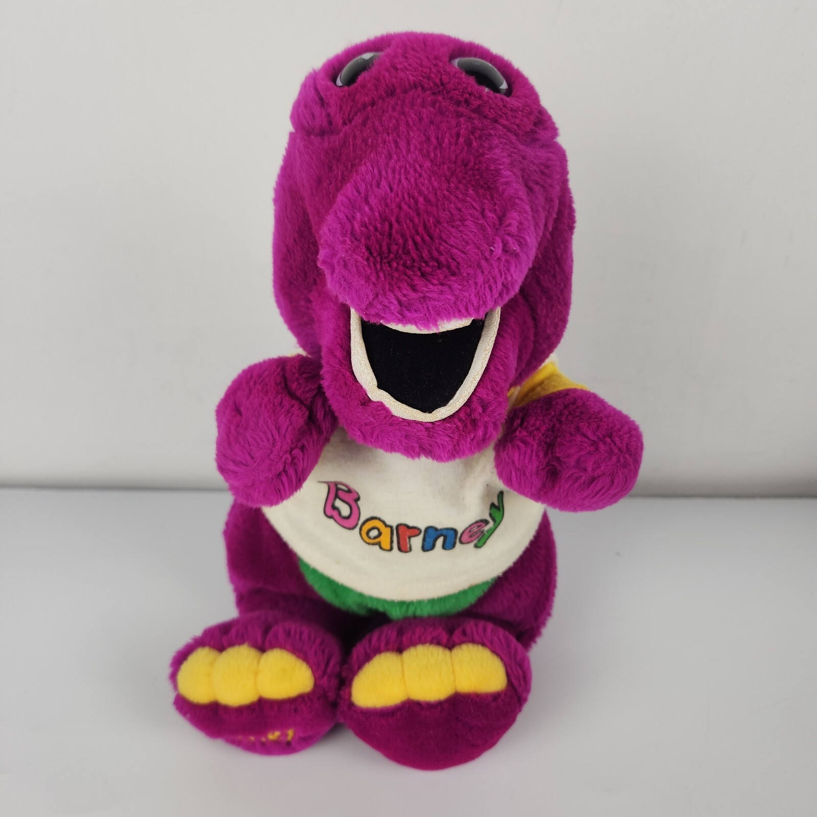 Vintage Barney Lyons Group Plush Purple Dinosaur 13” 1992 Child TV Stuffed Anima