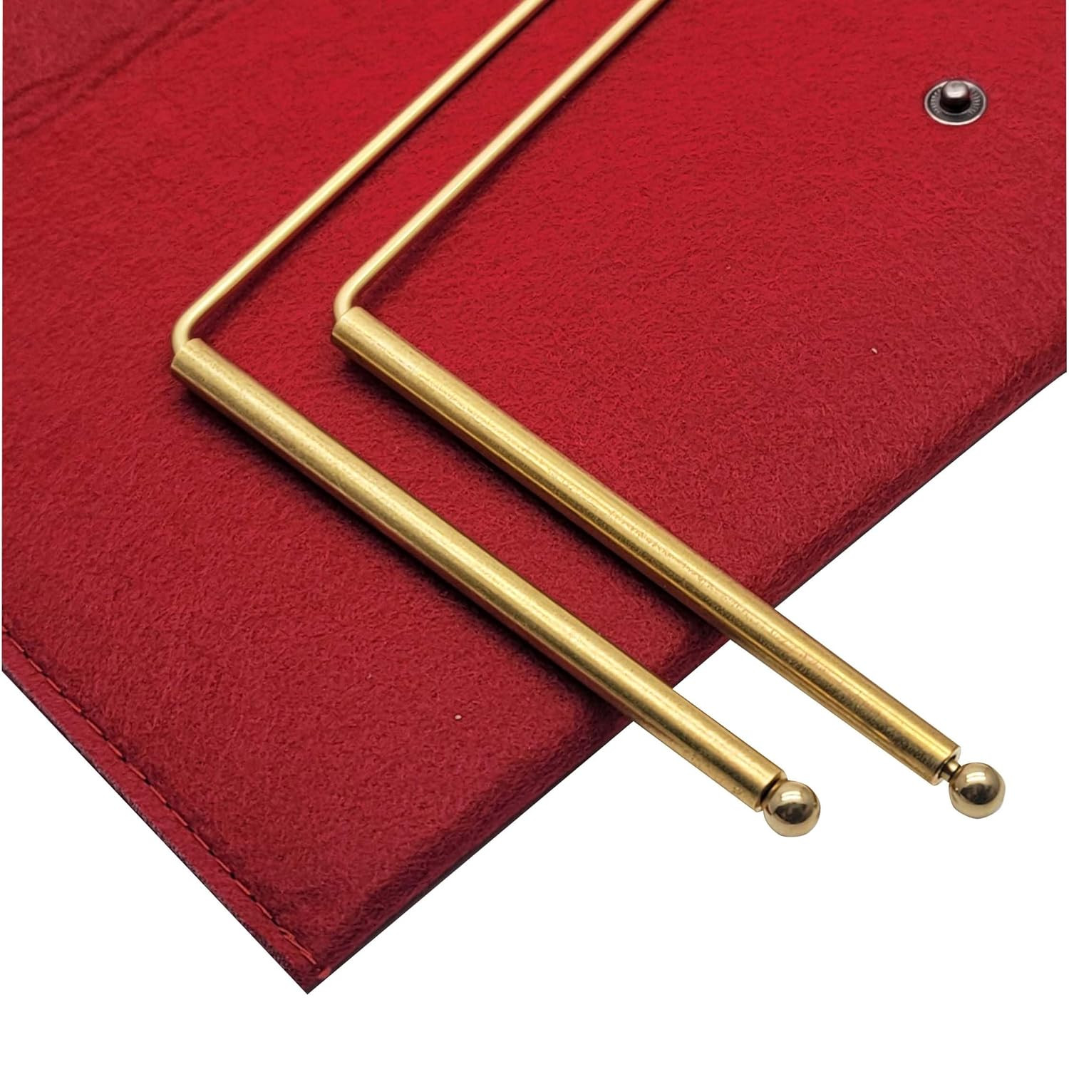 Brass Dowsing Rods – 2Pcs Divining with Bag – Witching Sticks, Spirit…