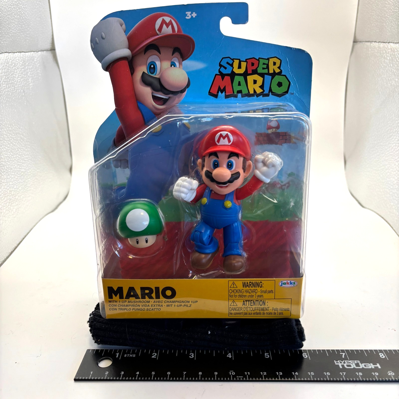 Jakks Pacific Mario 1-Up Mushroom Action Figure 4&Prime; World of Nintendo NEW NIP