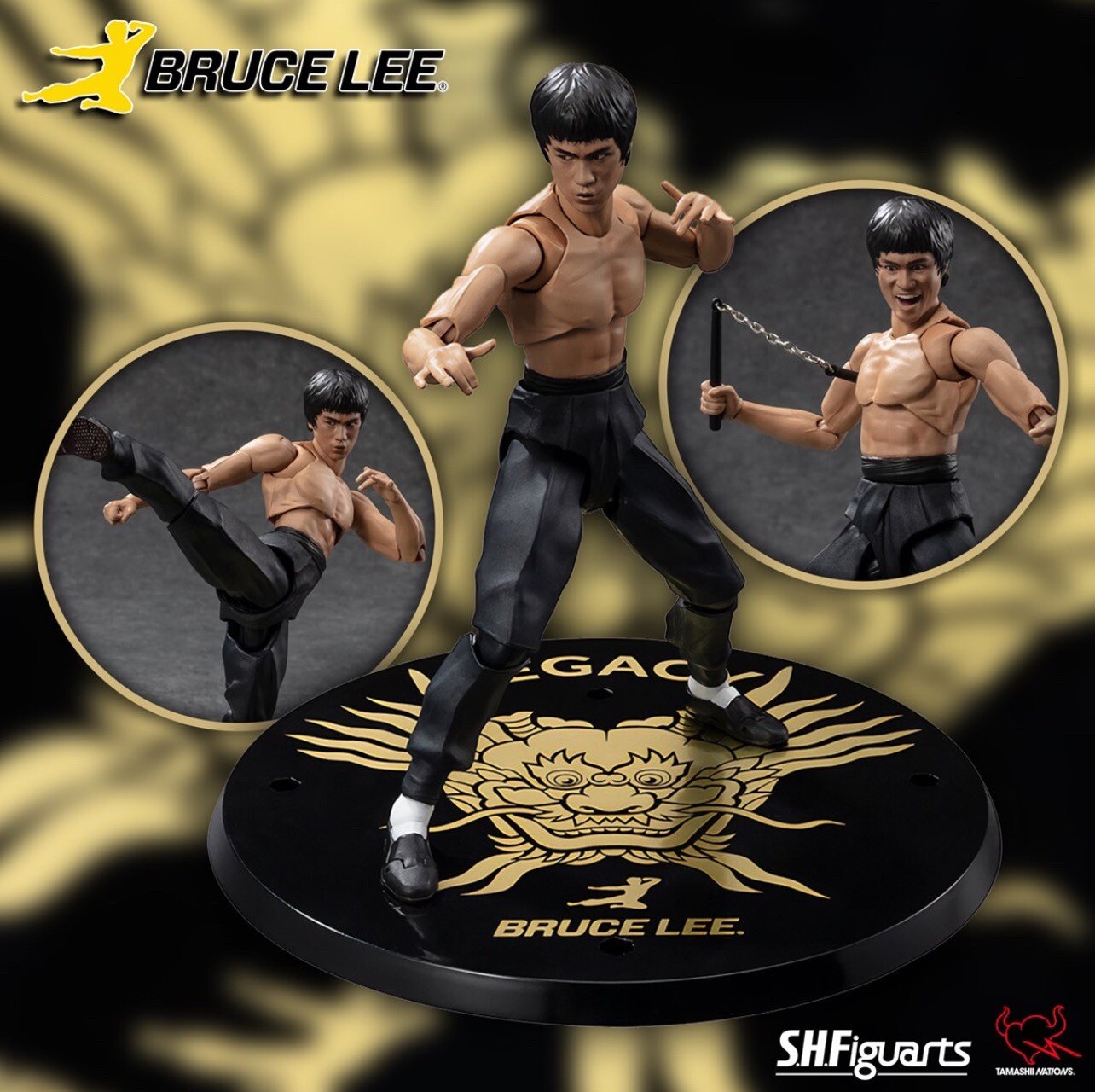 Authentic Japan Import Sh Figuarts Bruce Lee Legacy 50th ver. s.h.figuarts
