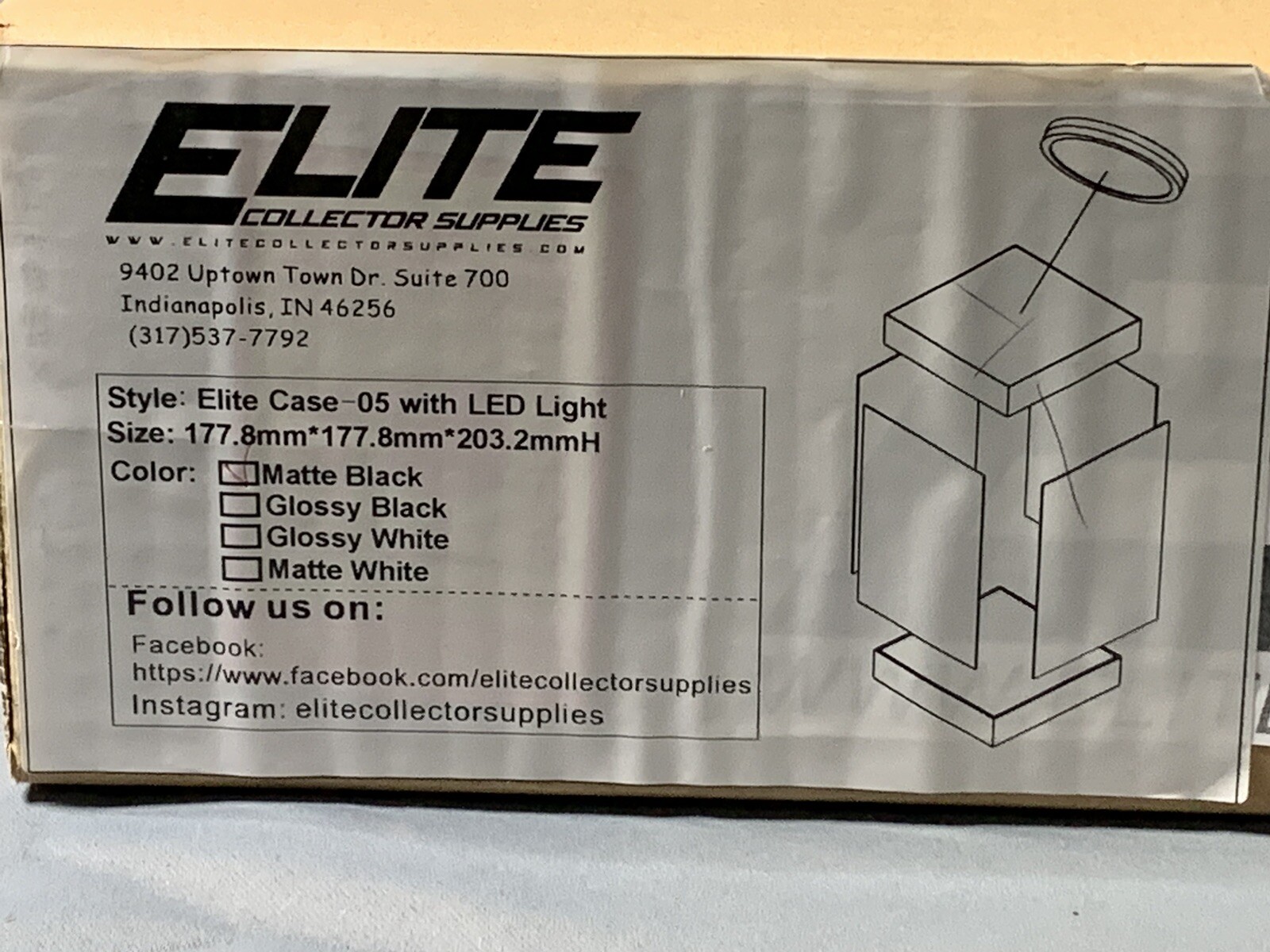 Elite Display Case With Led Light For Action Figures And Collectibles E-05