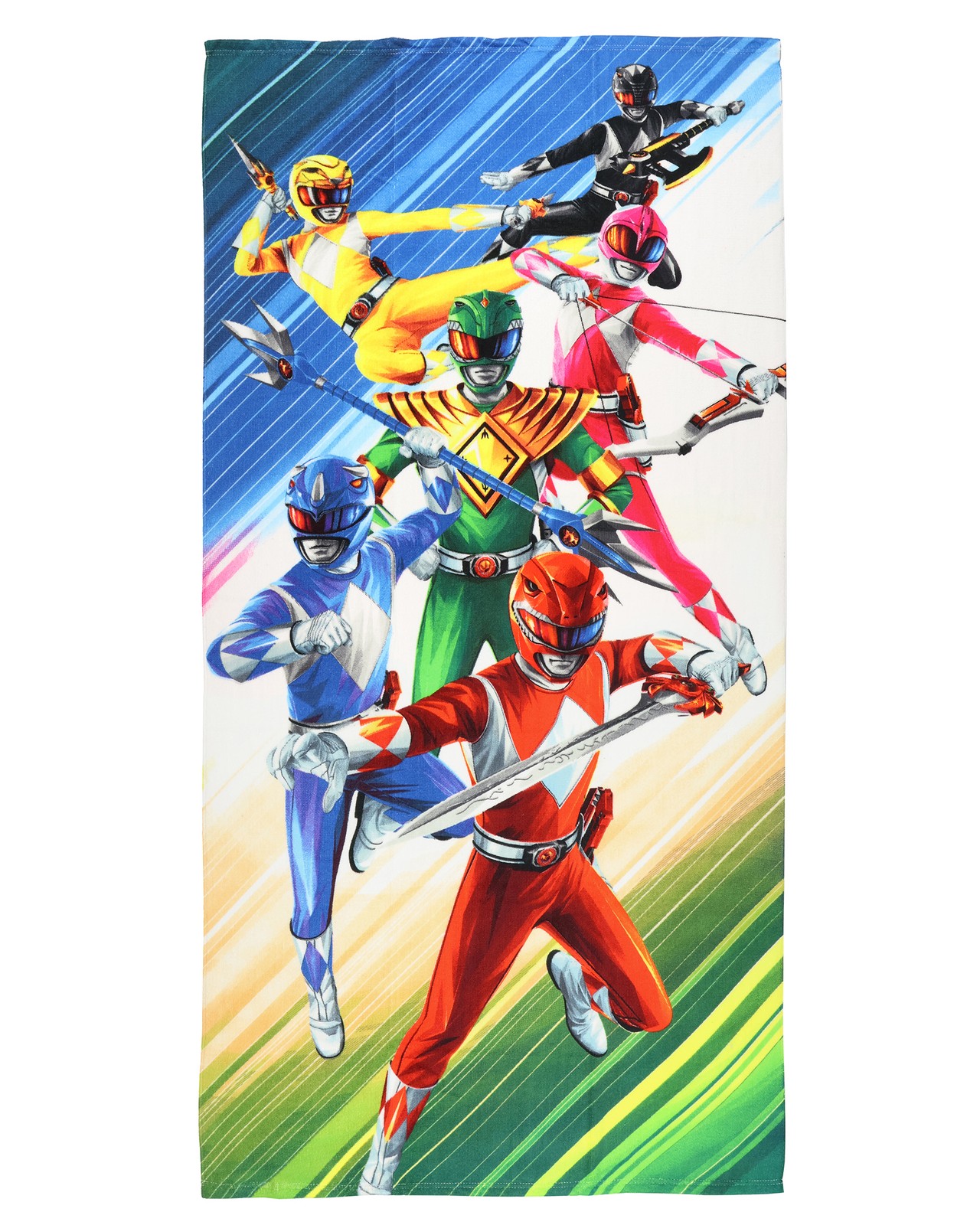 Power Rangers Beach Towel Mighty Morphin In Action 30&Prime;x60&Prime;