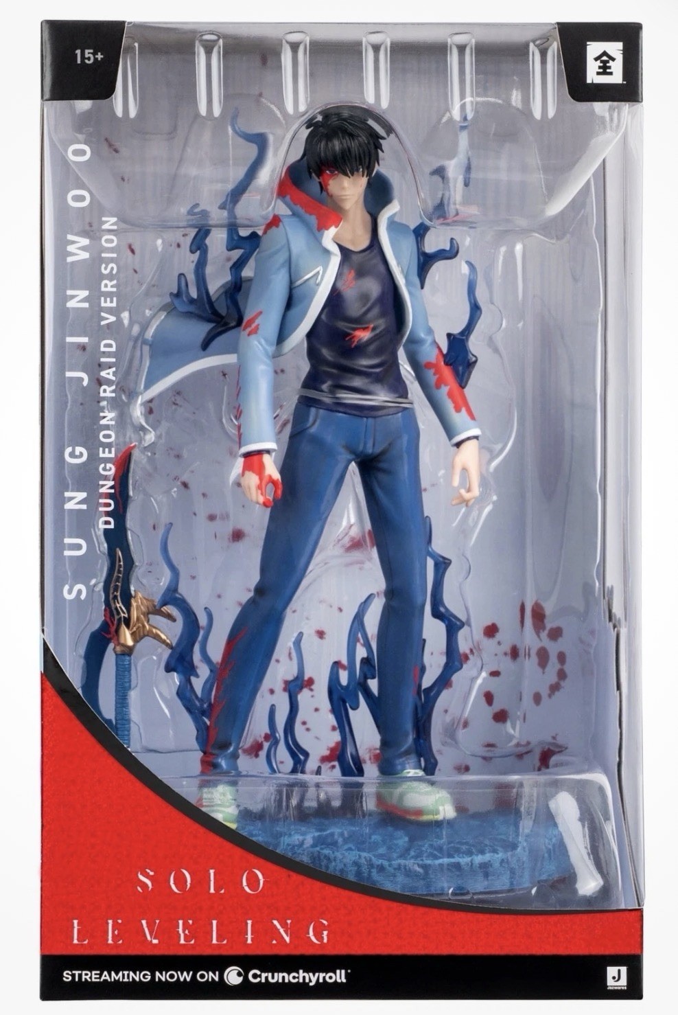 Jazwares Total Anime Figure Solo Leveling Sung Jinwoo Dungeon Raid Version New