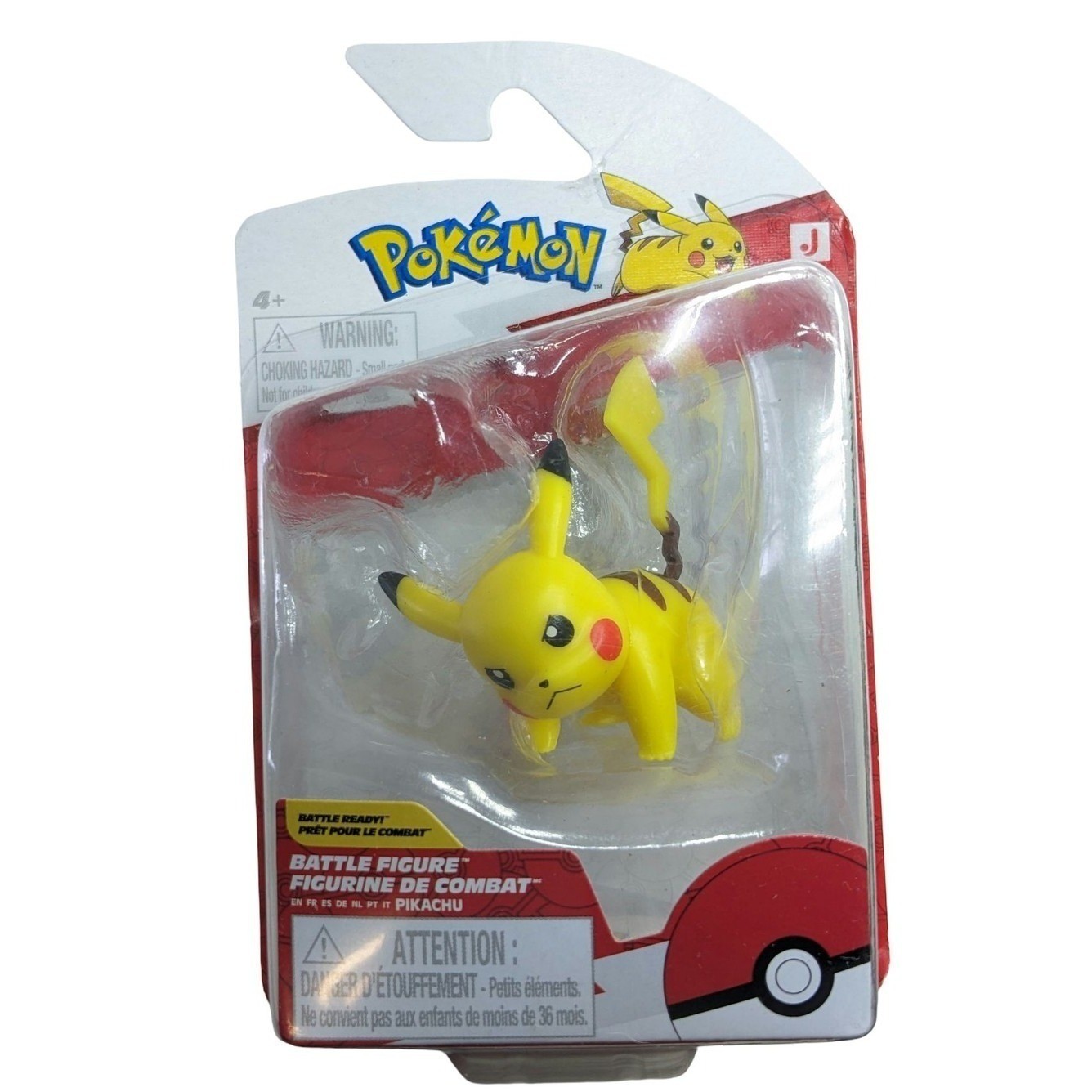 Pikachu Action Figure Pokemon Jazwares PKW4345 Yellow Licensed Toy