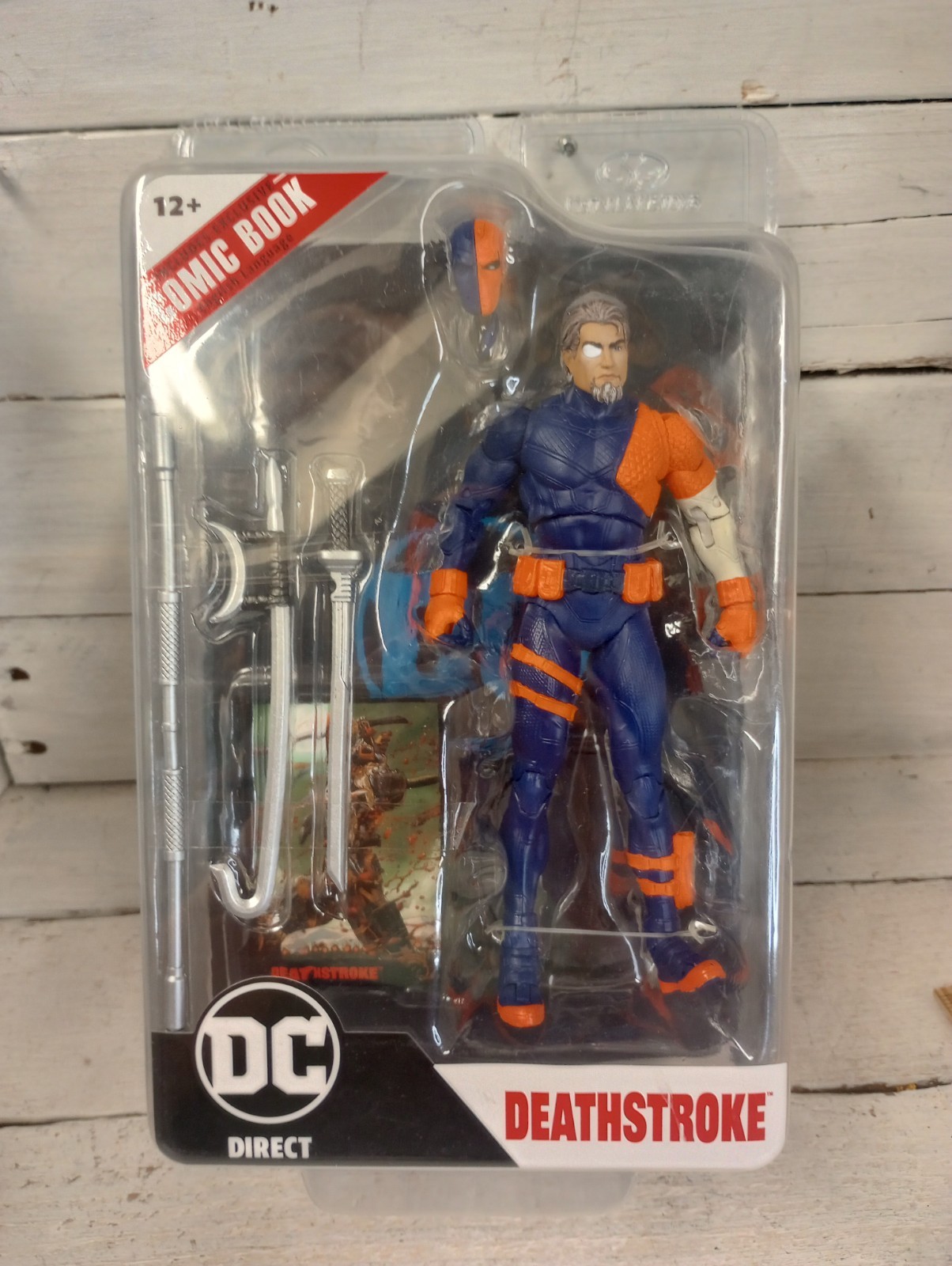 DC Direct Deathstroke Rebirth Page Punchers Figure with Comic McFarlane Unopened