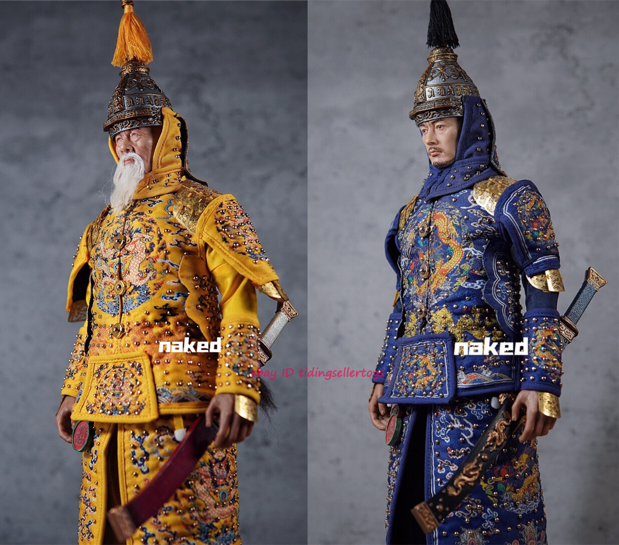 Qing Dynasty General of Fuyuan 1/6 Scale Action Figure King of Cat kc001 Blue
