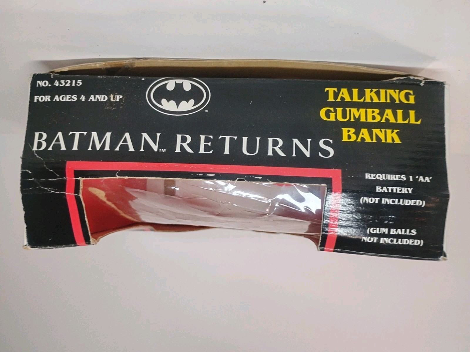 1992 Janex Batman Returns Talking Gumball Bank No Sound In Box Rare Official DC