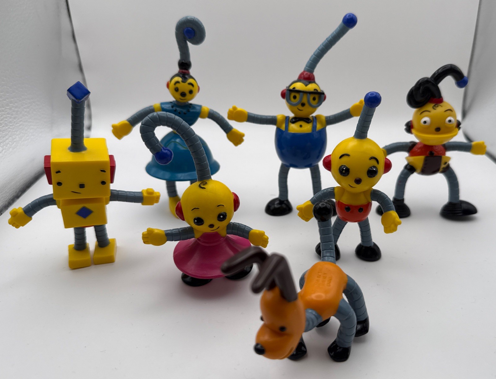 Rolie Polie Olie Bendable Figure Lot of 7 Olie Zowie Billy Spot Polina Percy