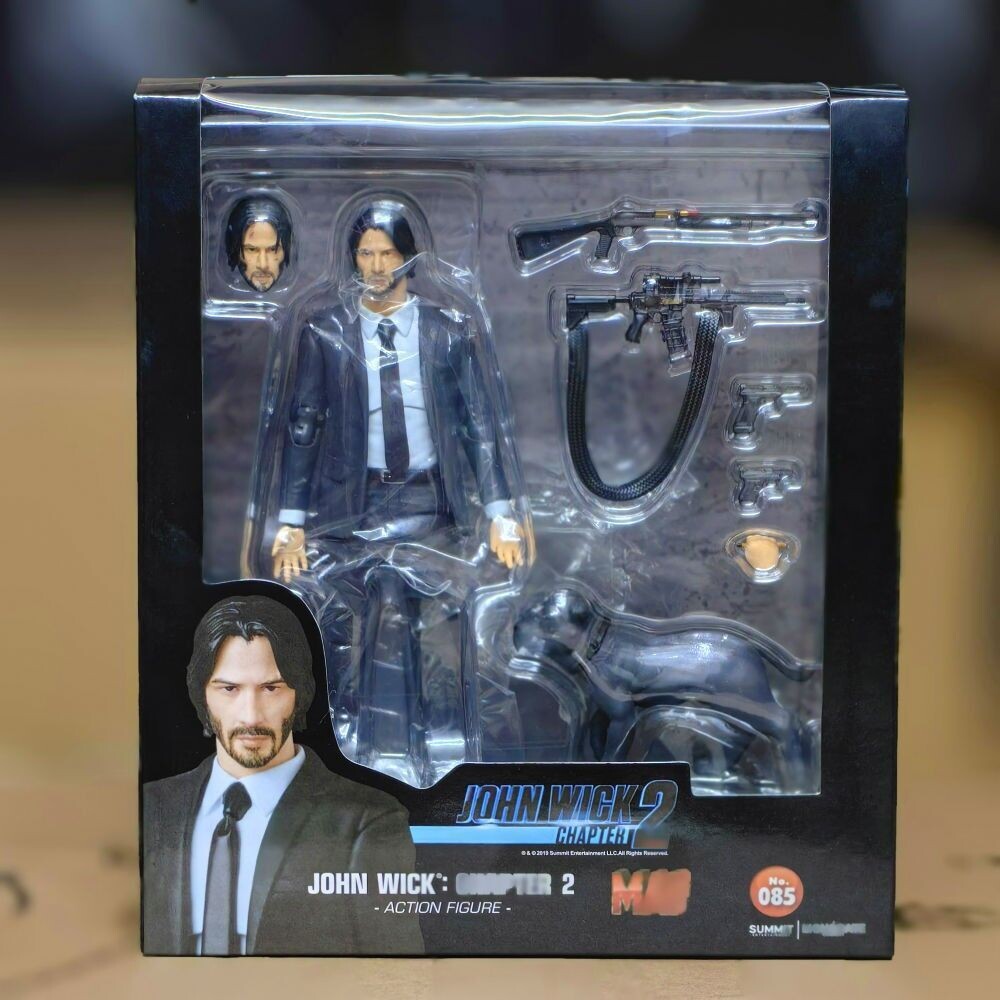 Maf No. 085 John Wick Chapter 2 With Dog Action Figure Collection Toy Gift PVC