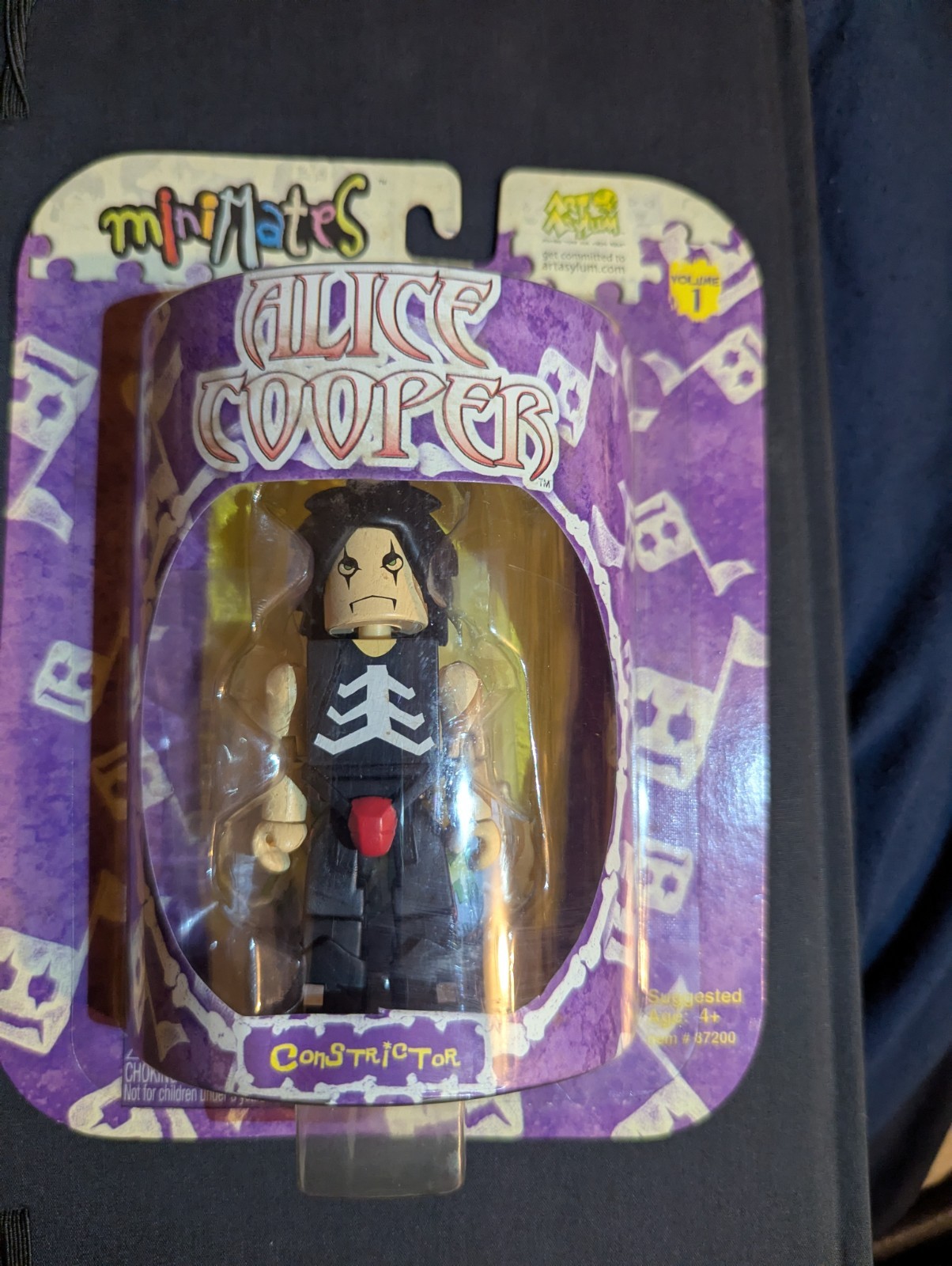 Minimates Art Asylum 3&Prime; Alice Cooper Constrictor Volume 1 Sealed Figure 2002