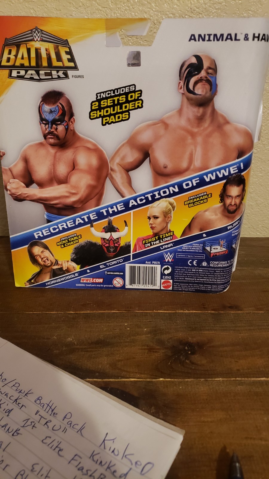 Read Carefully 2014 WWE Battle Pack Animal & Hawk Legion of Doom 2 Pack
