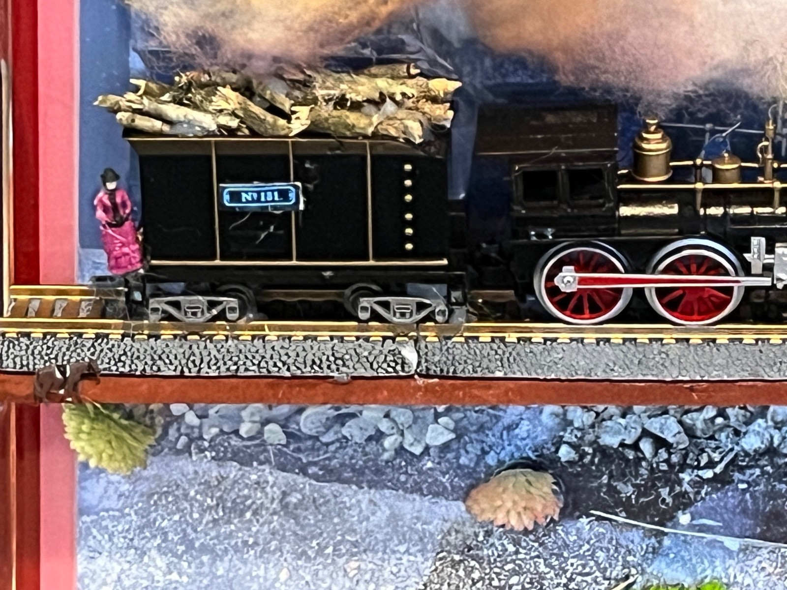BACK TO THE FUTURE TRAIN DISPLAY custom 1 of a kind its not a card want it 4 les