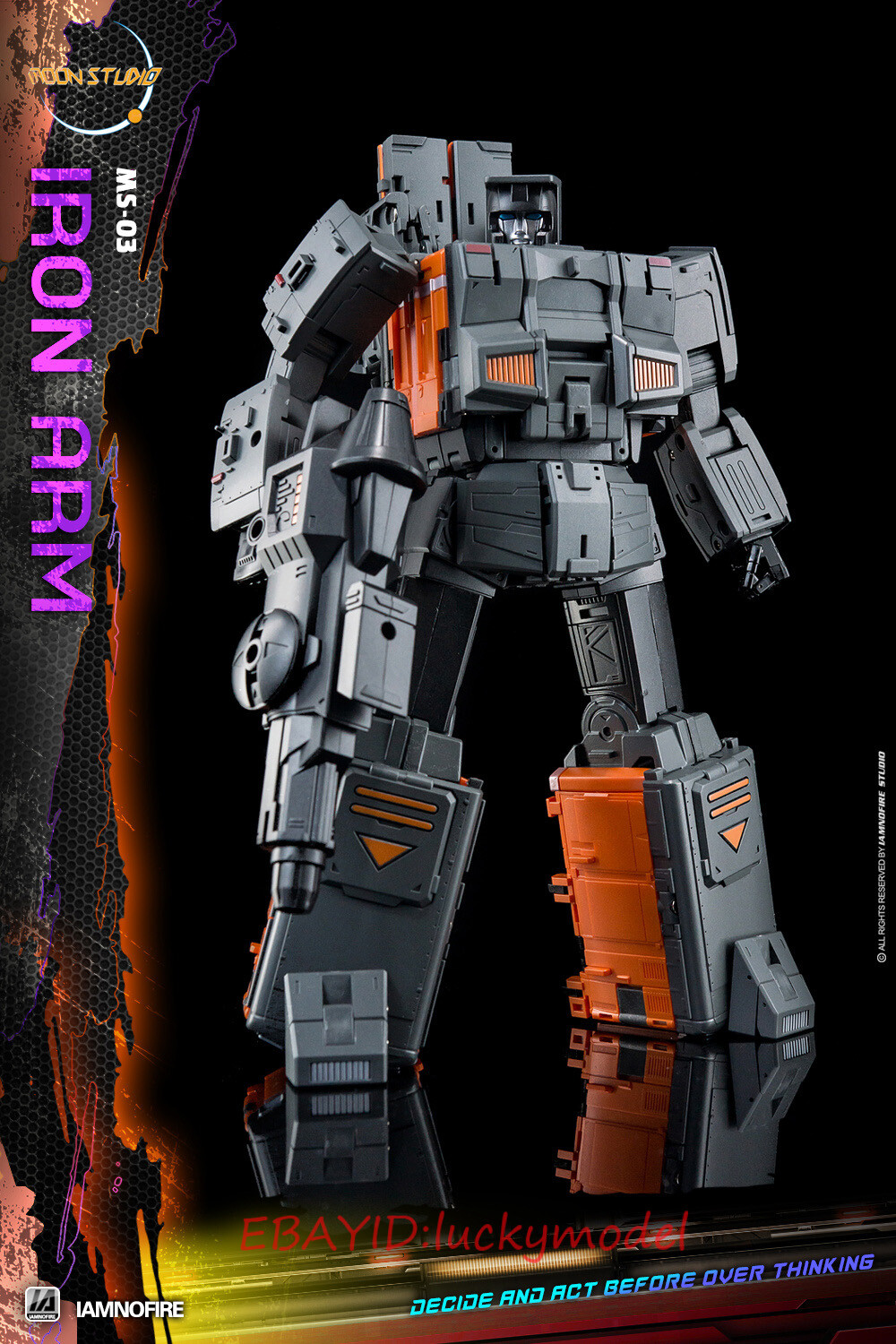 Transforms Moon Studio RADIA TRON MS-03 Iron Arm Kaen MS03 Action Figure New