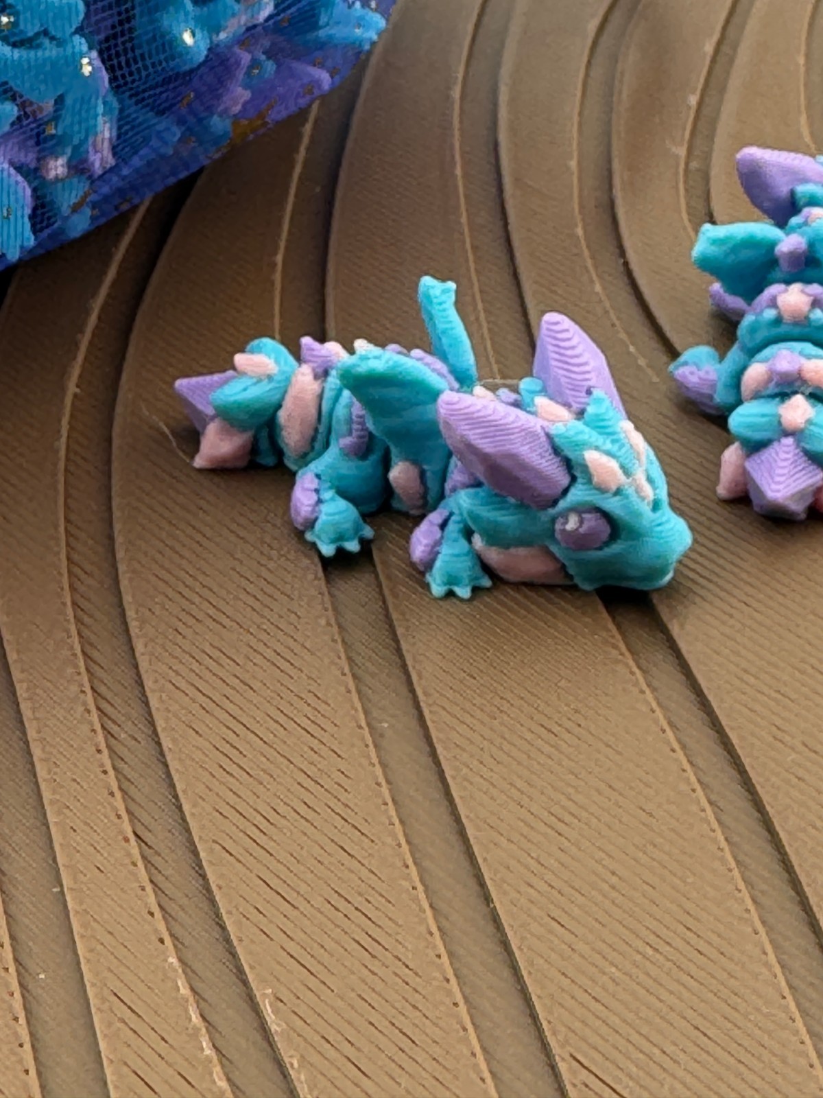 Micro Crystal Dragon, Tiny Gem Dragon Figure, Mini Fantasy Creature, Hide and Se