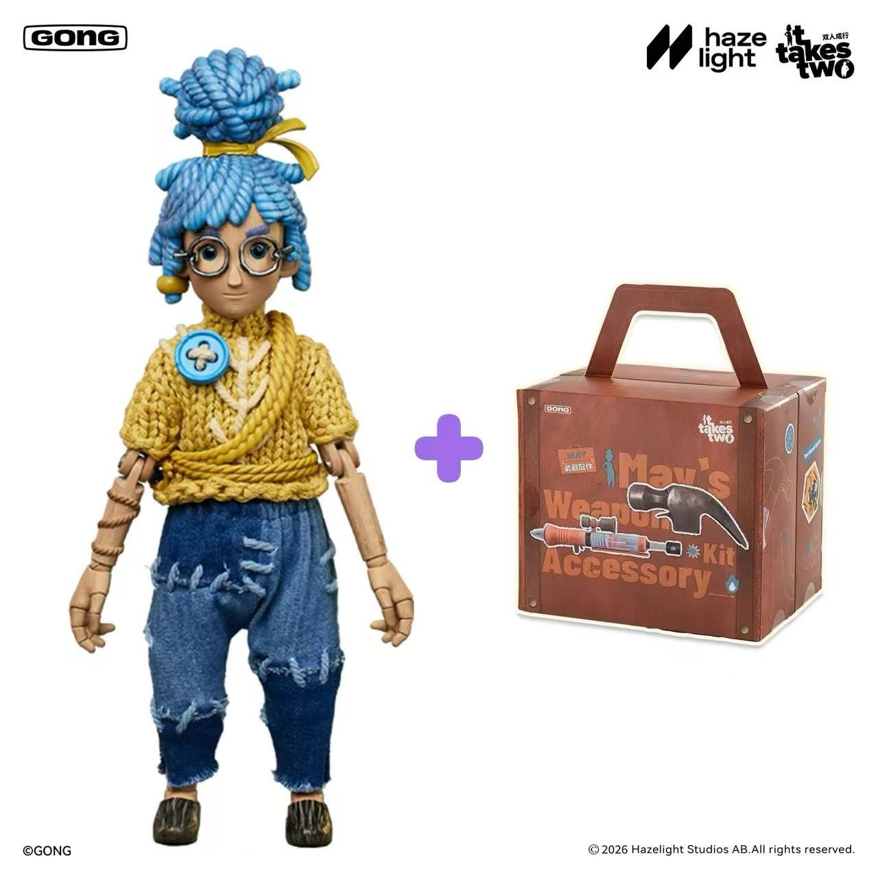 Gong It Takes Two Game May & Weapon Pack Action Figure 8.7 » Model Toy New
