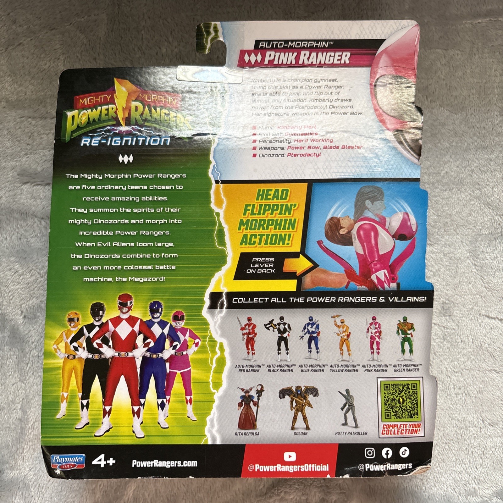 Mighty Morphin Re-Ignition – Auto-Morphin Pink Ranger Action Figure