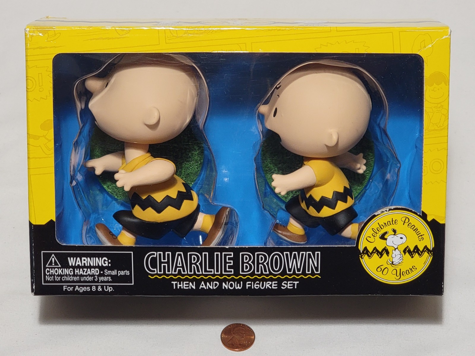 Charlie Brown Then and Now Figure Set 2010 Dark Horse Comics Peanuts 60 Years