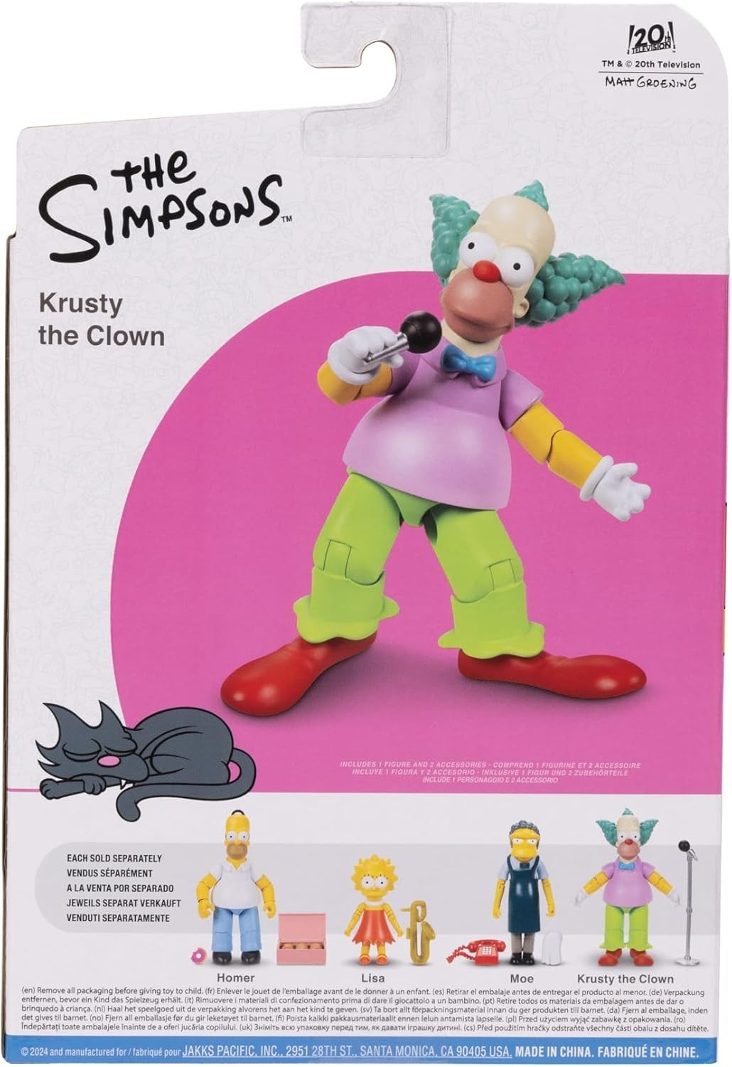 Krusty Collectible Action Figure – 5” from The Simpsons – No Assembly Required