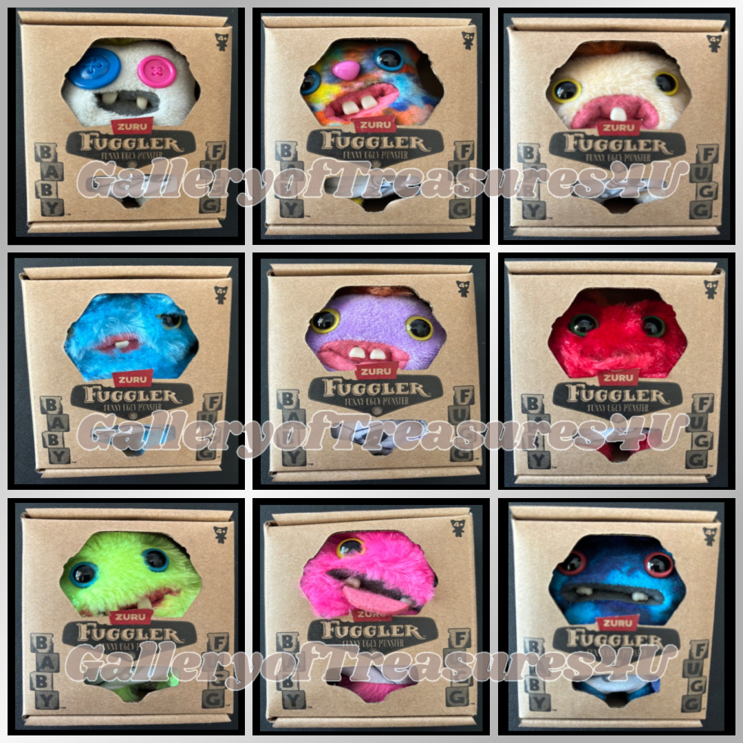 Baby Fugg Fuggler Mini Funny Ugly Monster Plush 4&Prime; Series of 9 – U Choose