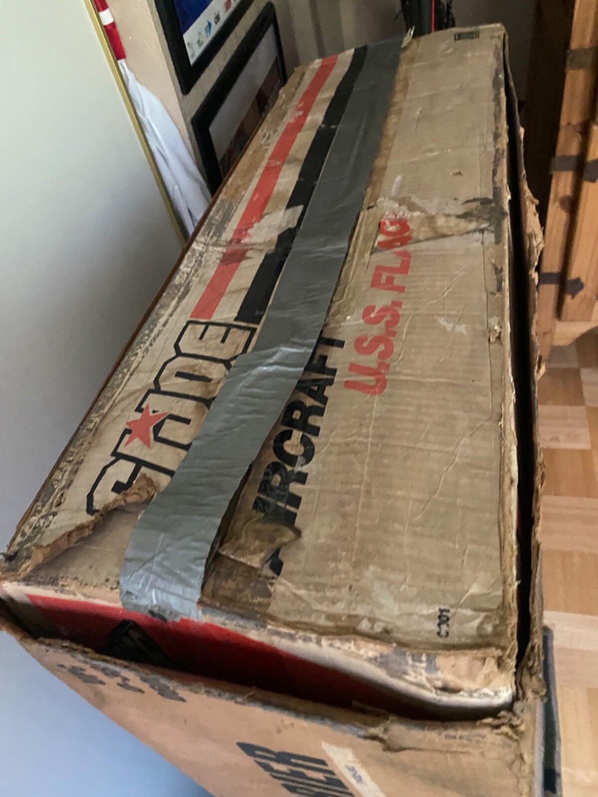 GI Joe 1985 Hasbro Aircraft Carrier New in a Box ,100% complete , unopened bags