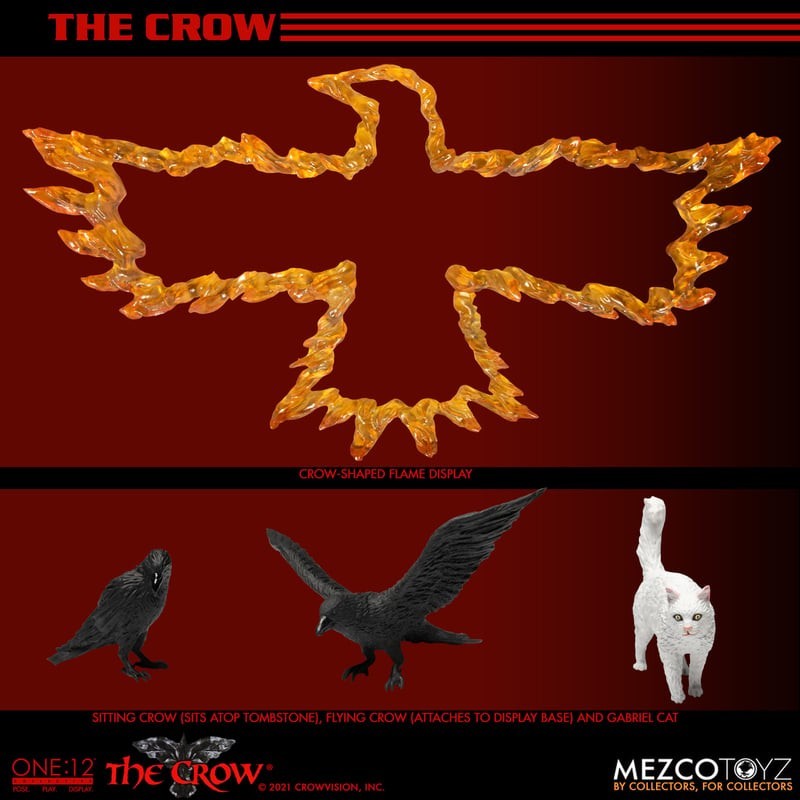 Mezco One:12 Collective THE CROW Eric Draven Brandon Lee mib new sealed