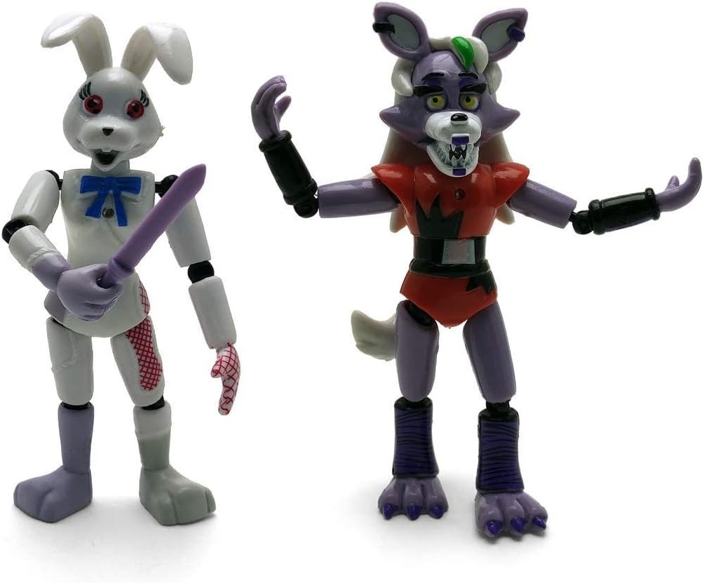 FNAF Security Breach 5-Piece Action Figure Set – Roxanne, Glamrock Crew & Vanny