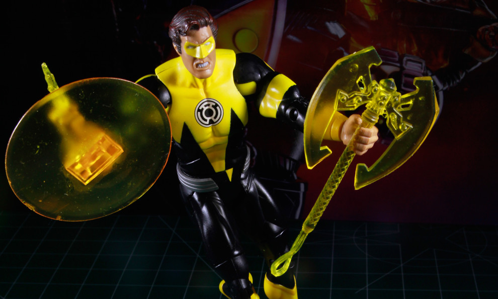 Custom Resin Sinestro Corp constructs 1:12 scale axe shield green lantern hal