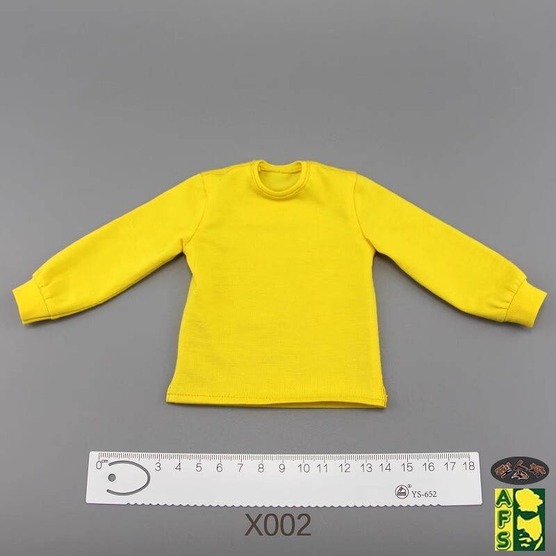 AFS X002 1/6 Male Loose Casual Long Sleeve T-shirt Sweatshirt For 12&Prime; Figures