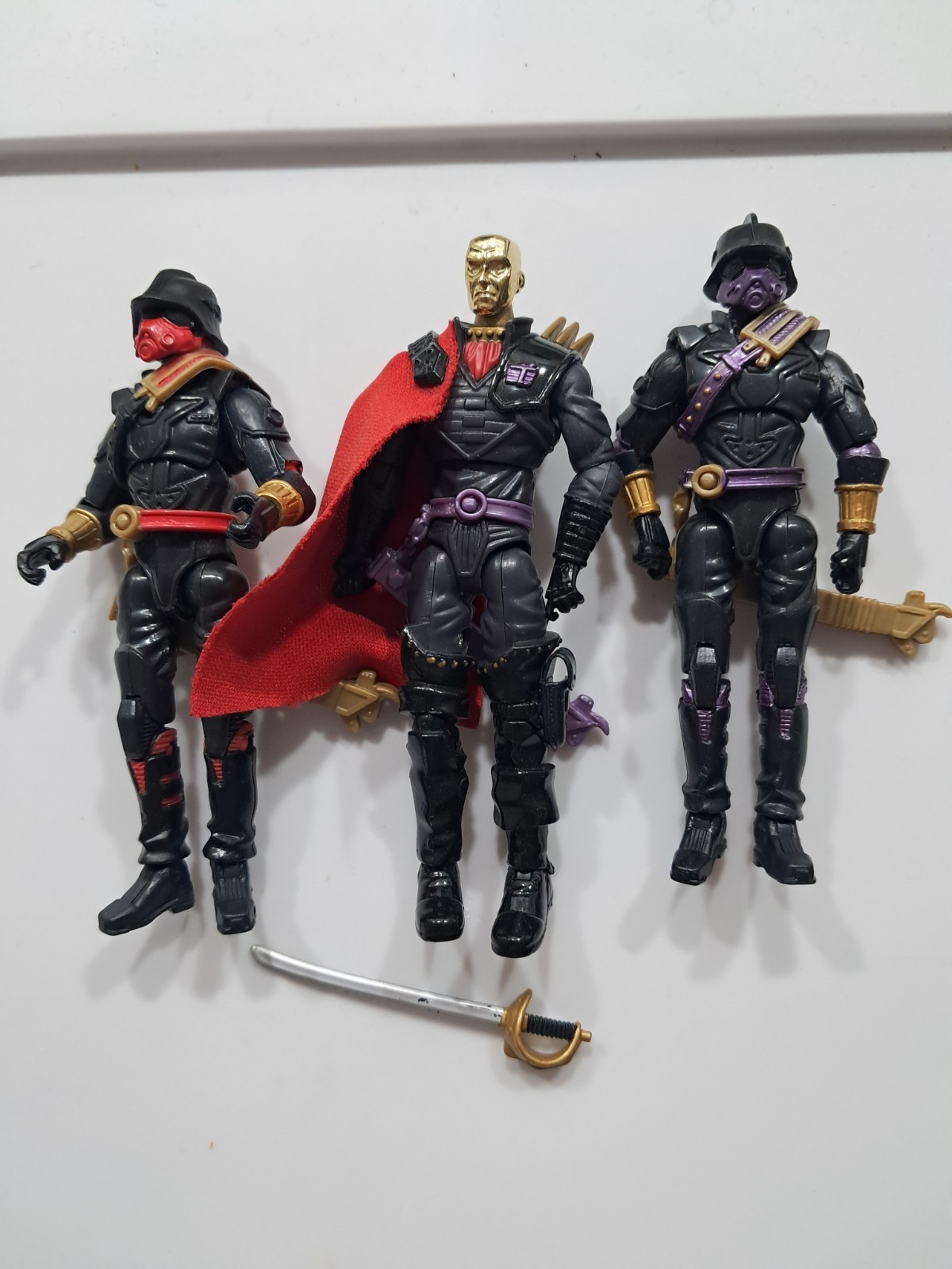 Gi Joe Iron Grenadier V7 Officer V1 Destro V20 Iron Grenadier Command 3 Pack Fig