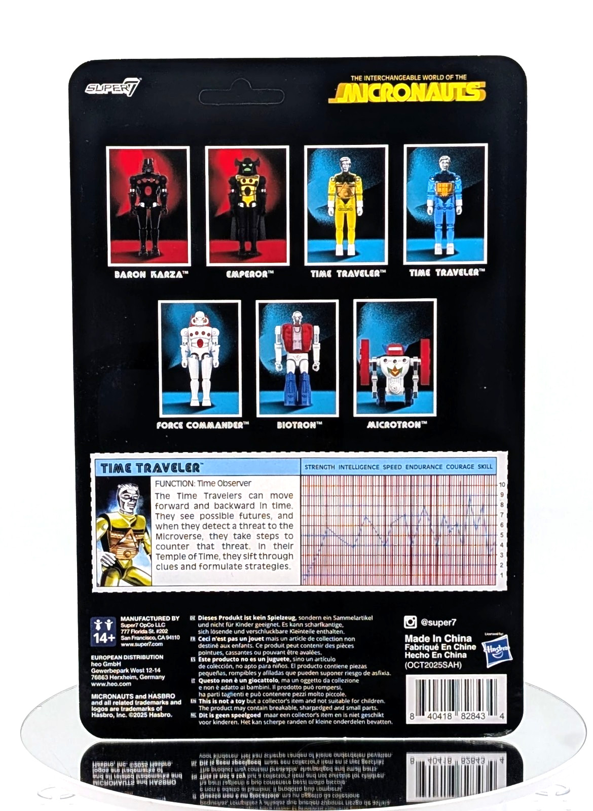 Super7 Raction+ Micronauts Oberserver TIME TRAVELER (Yellow) 3.75&Prime; Action Figure