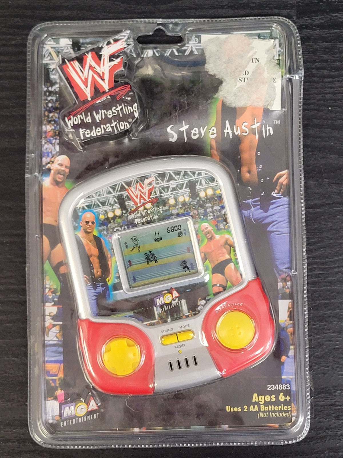 WWF Stone Cold Steve Austin Handheld Electronic MGA LCD Brand New Factory Sealed