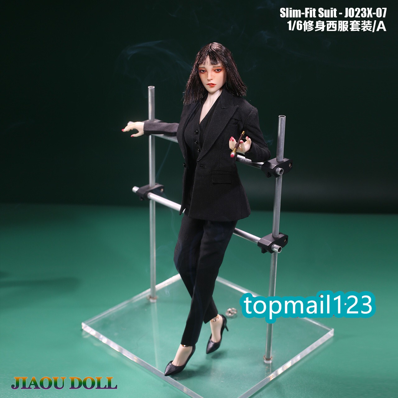 JO23X-07A 1/6 Slim Suit Trousers Vest Clothes Fit 12 » Female PH TBL Figure Doll