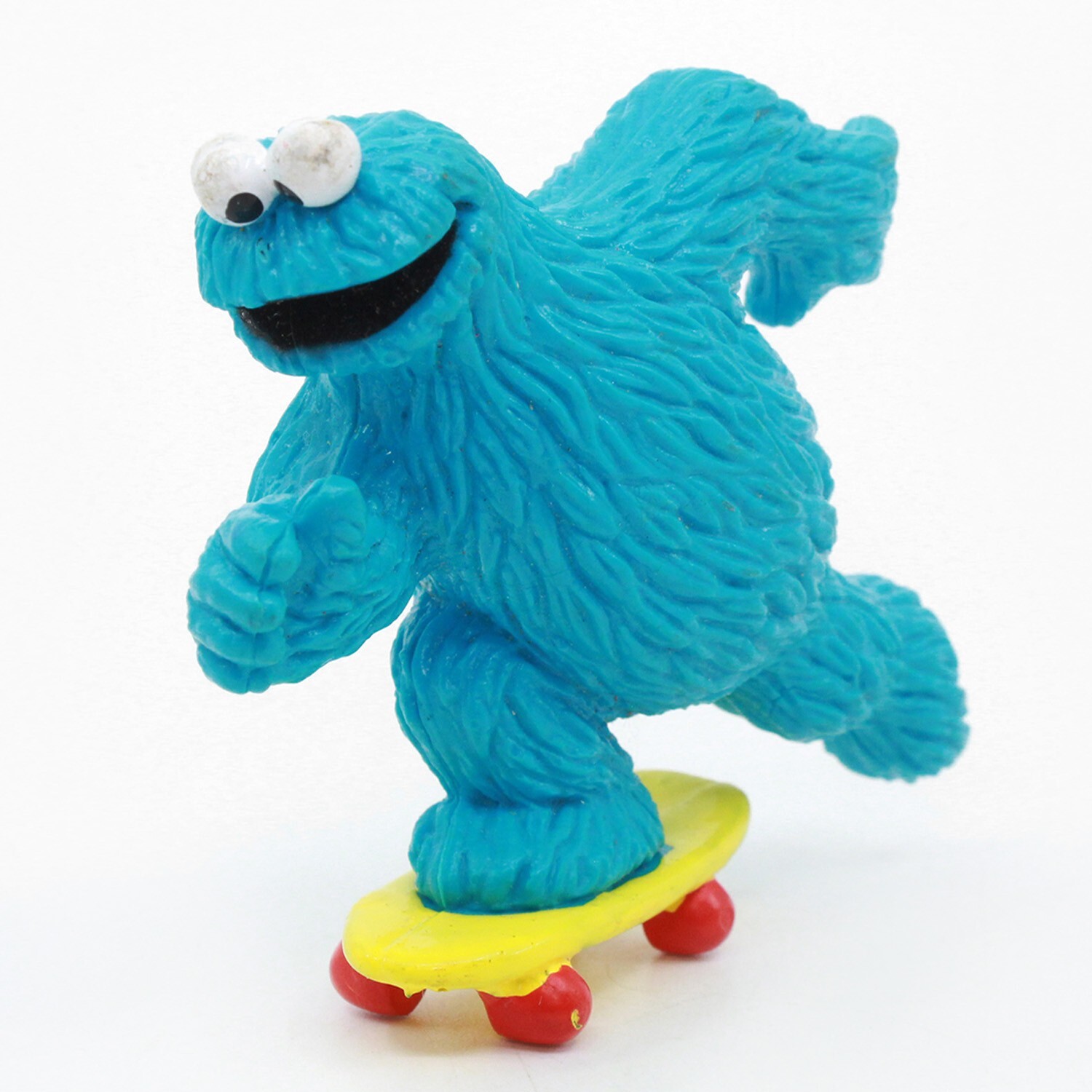 Sesame Street COOKIE MONSTER Skateboarding 2.75&Prime; Applause PVC Figure