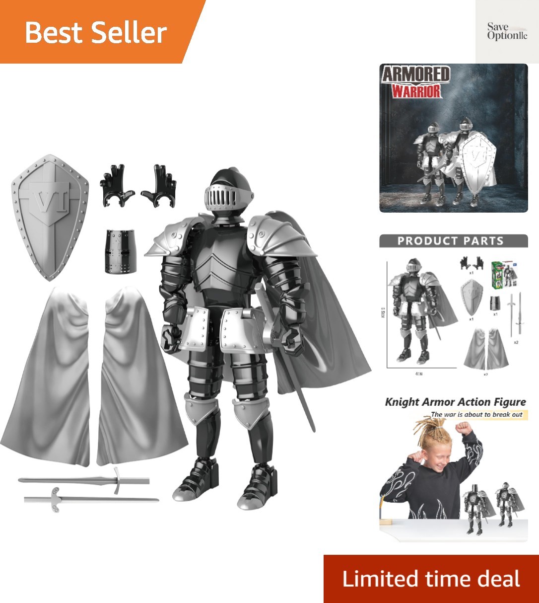 Knight Action Figures, Medieval Action Figures,Knight Armor Action Figure,Mul…