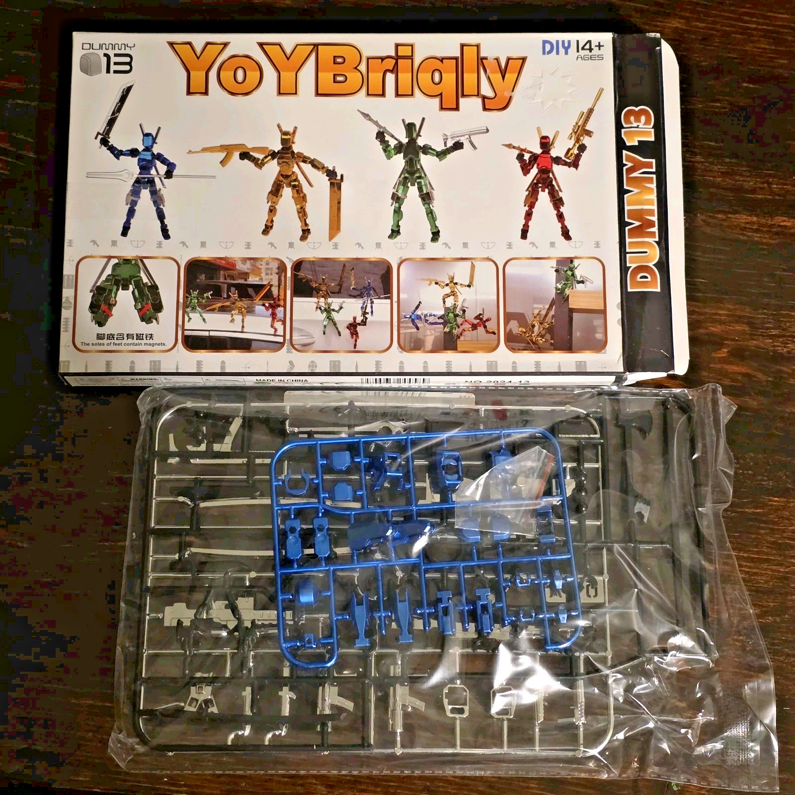 Dummy 12 Articulated Action Figure / T13 Blue DIY Magnetic Suction / New Sealed