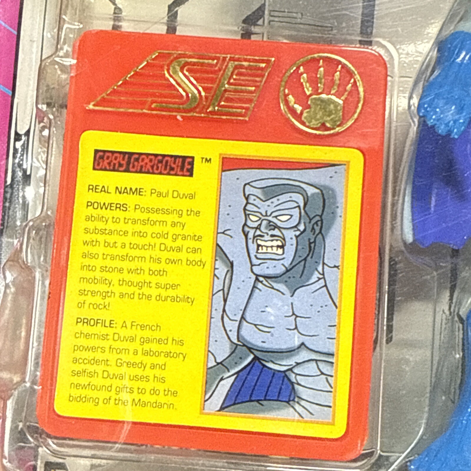 GREY GARGOYLE Action Figure Marvel Comics Iron Man Toy Biz 1994 NOS