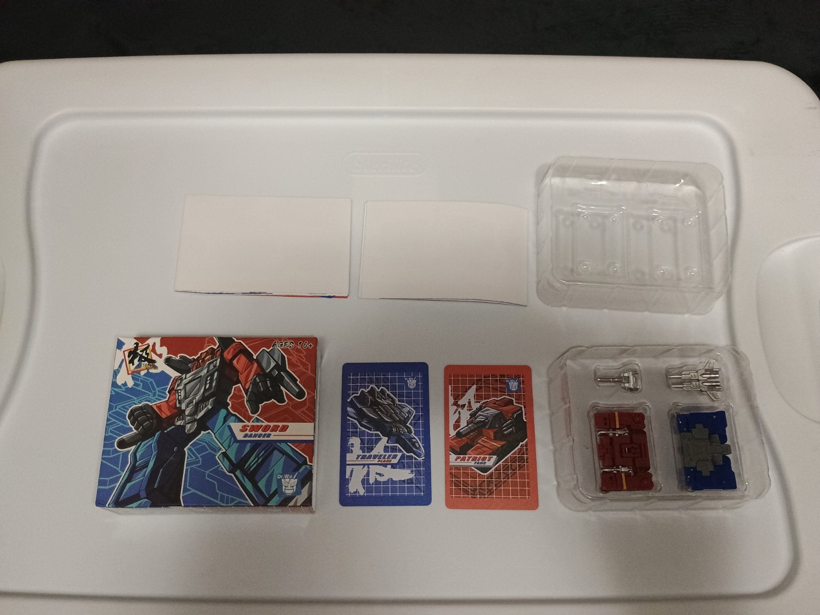 Dr. Wu Sword Dancer SLAMDANCE DW E07 E08 Cassette Transformers 3P US Seller