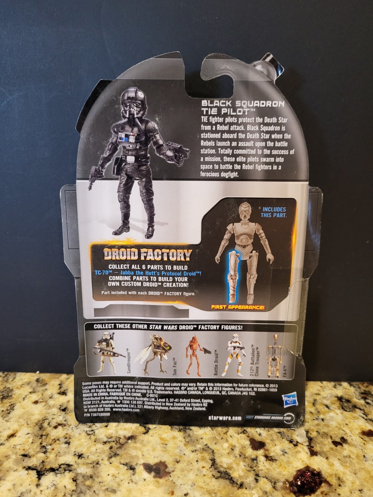 Black Squadron Tie Pilot STAR WARS Legacy Collection Droid Factory MOC NEW