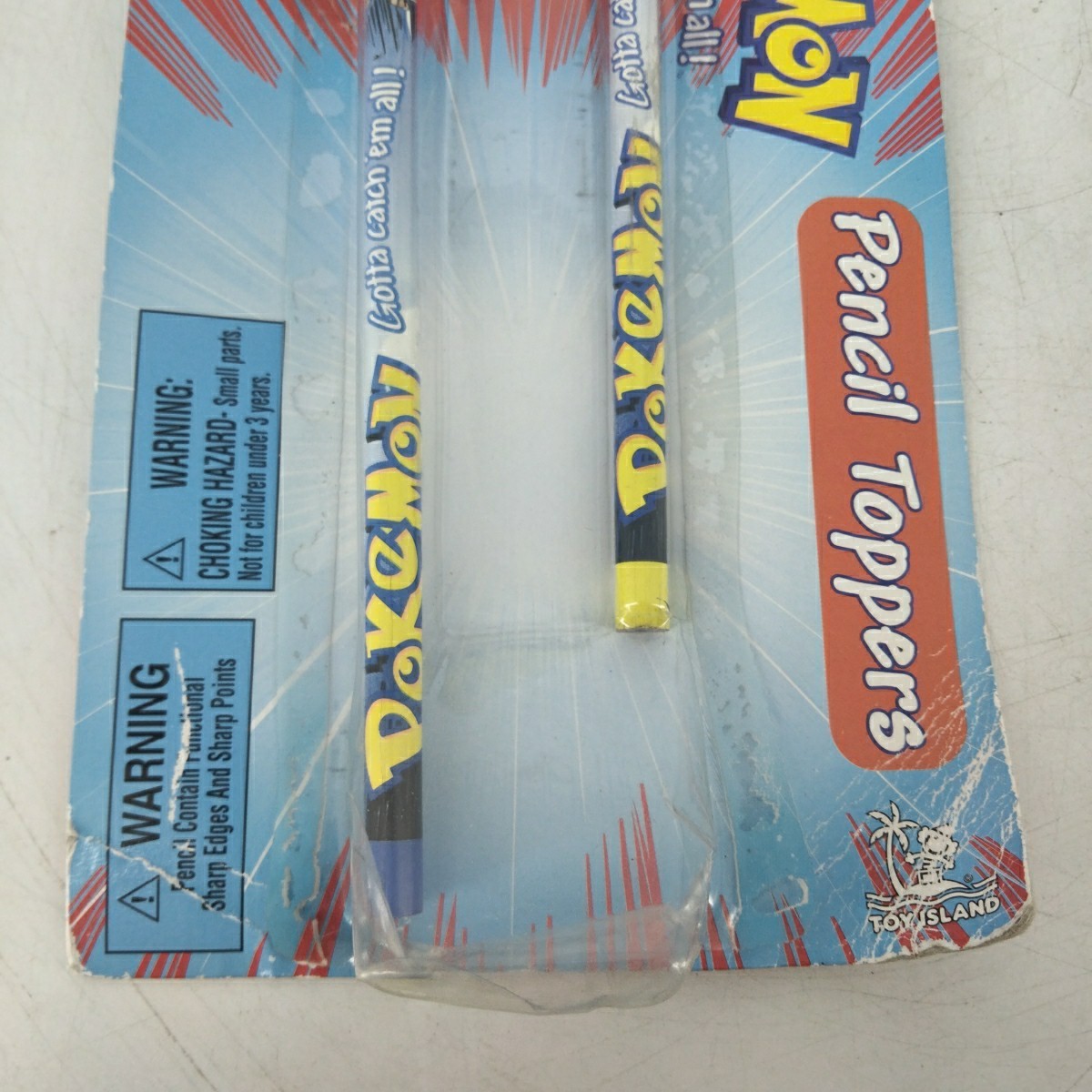 Pokemon 1999 Blastoise & Pikachu Pencils & Topper Pokemon Sealed
