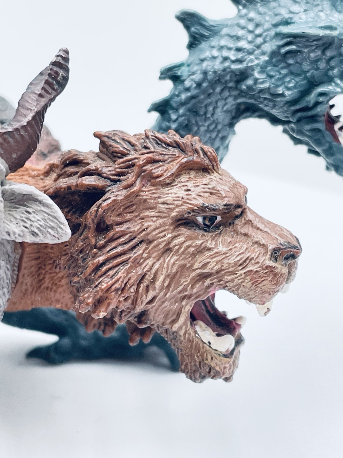 Safari Mythical Realms Chimera Figure 3-Headed Goat Lion Dragon Fantasy Creature