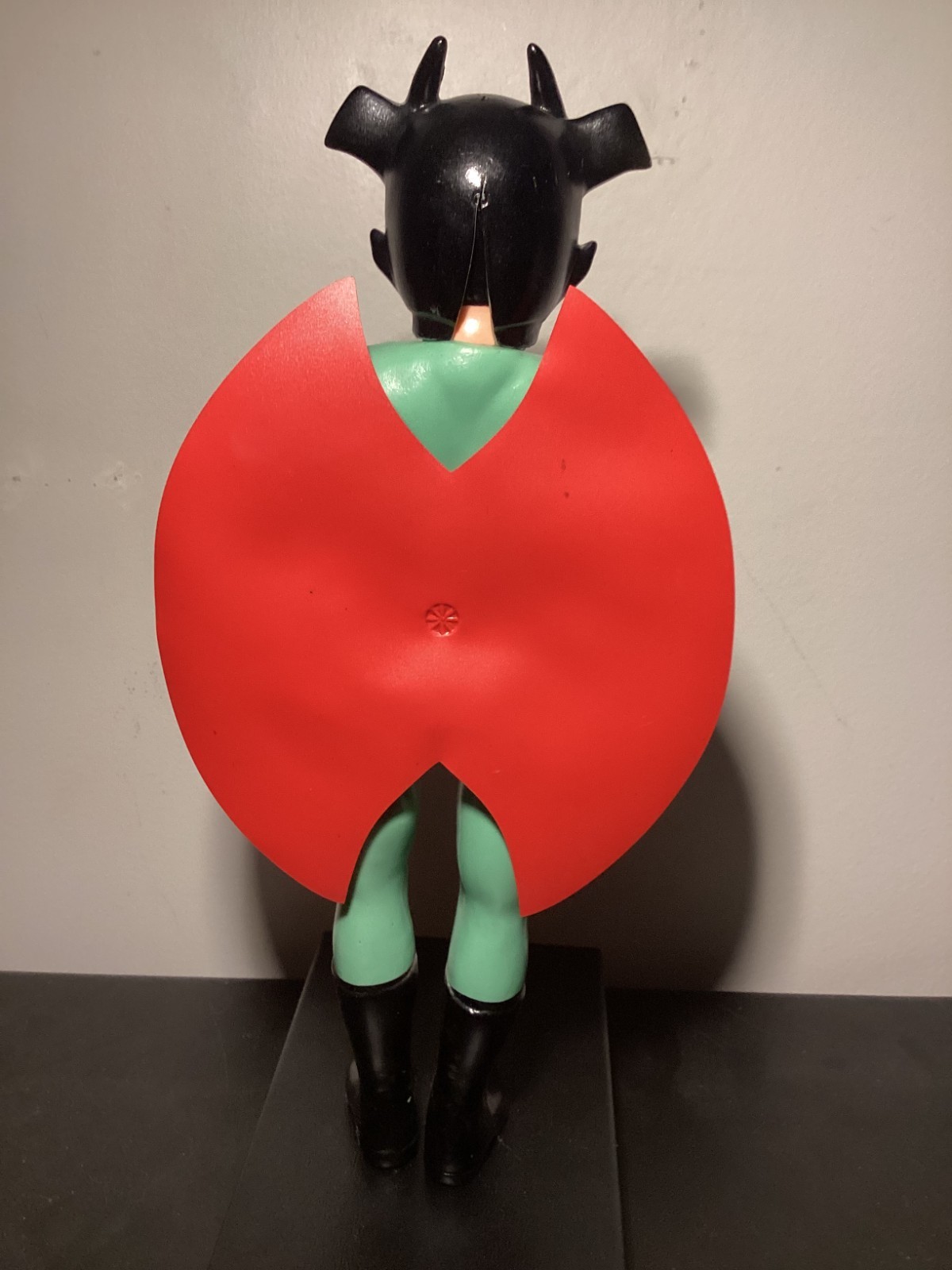 RARE VINTAGE DEVILMAN 11&Prime; 1970s SOFUBI w/MASK & Card Zollmen Bullmark Popy Nagai