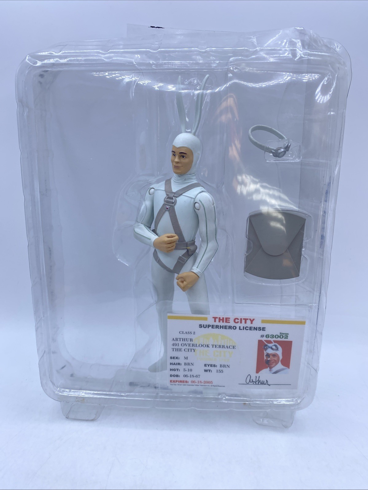 The TICK Action Figure w/SuperHero License 2001 N2 TOYS – Arthur DAMAGED BOX