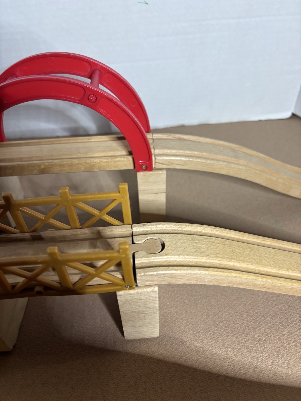 Thomas Friends Train Wooden Compatible Red Brown Bridge Riser Ascending Lot 14