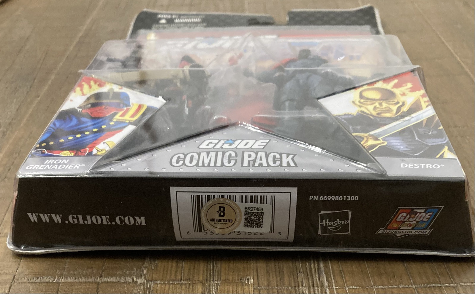 Larry Hama Signed GI Joe Iron Grenadier Destro Comic Pack Figure Beckett BAS