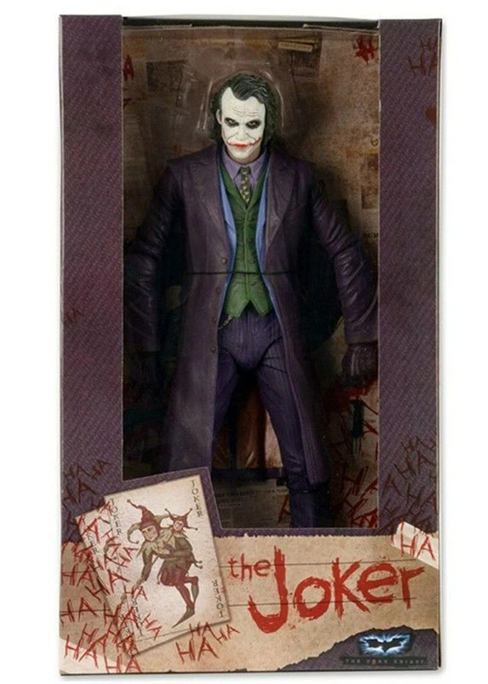 NECA DC Comics Batman Dark Knight Heath Ledger Joker 7&Prime; Action Figure Toy Boxed