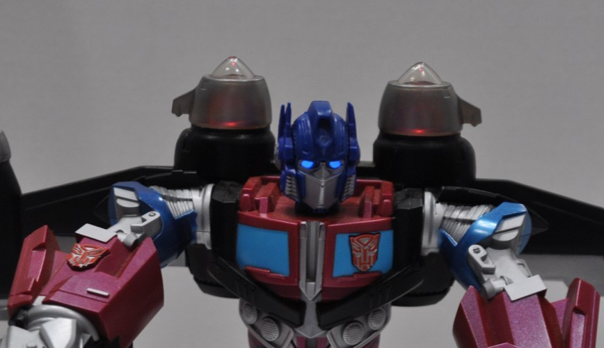 2008 Transformers Mega Power Bots OPTIMUS PRIME Hasbro 12&Prime; Lights Up & Talks
