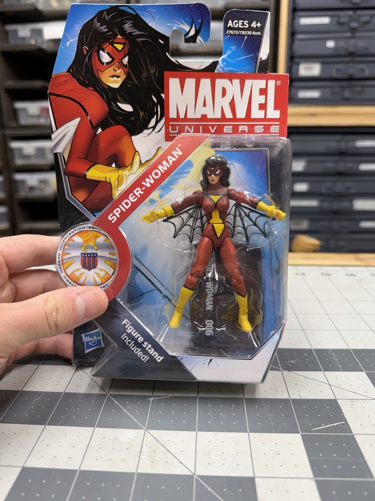Marvel Universe Spider-Woman Series 3 #006 Hasbro 2010 Action Figure MOC Stand