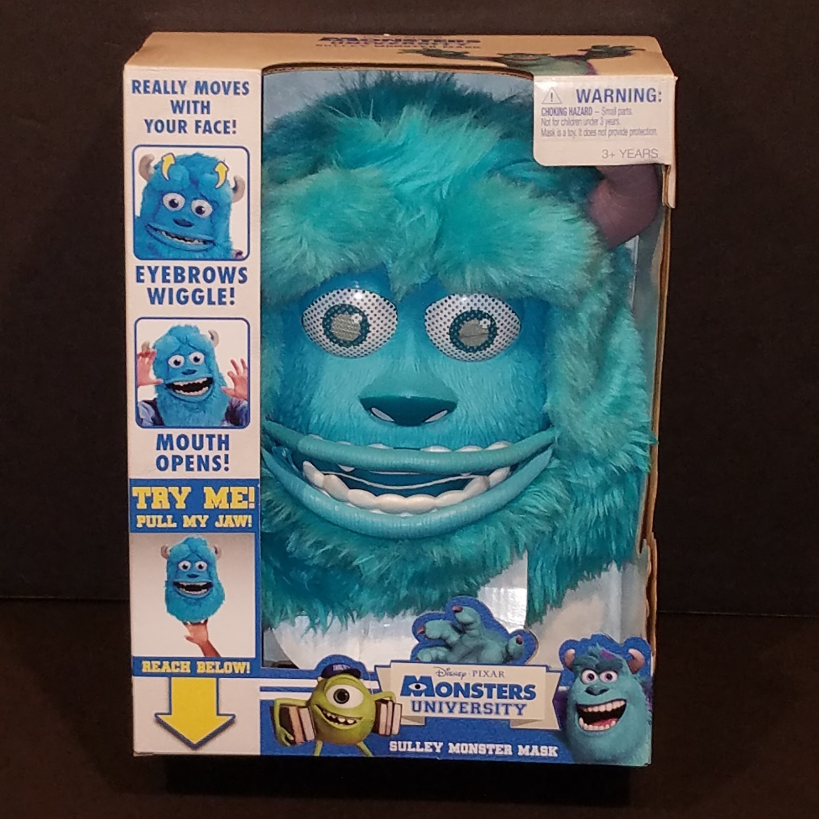 Monsters University Inc Sulley Monster Mask Head Costume Disney Pixar Sully NEW